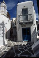 Mykonos; île des Cyclades, ruelle chora